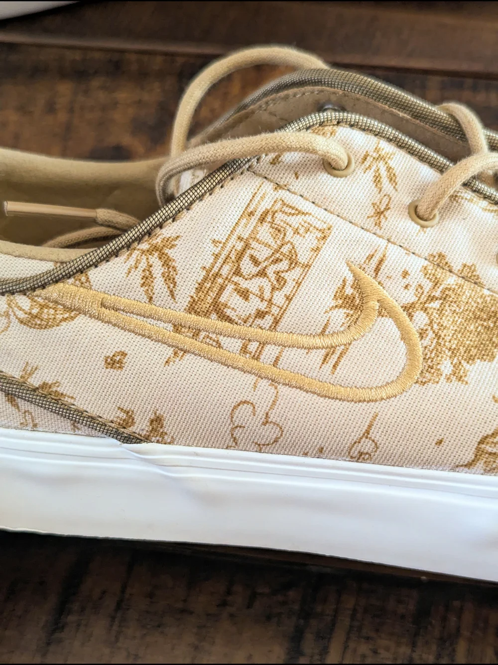 Nike SB Zoom Janoski OG+ PRM City Of Style Sesame Gold FD6641-200 Mens Size 12